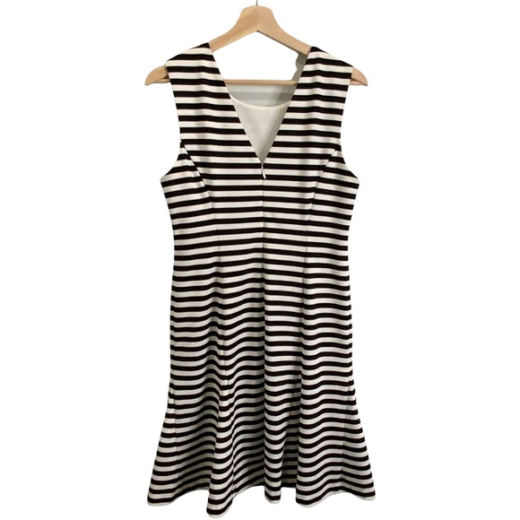 Black and White Striped Sleeveless Dress - Picture 2 of 6